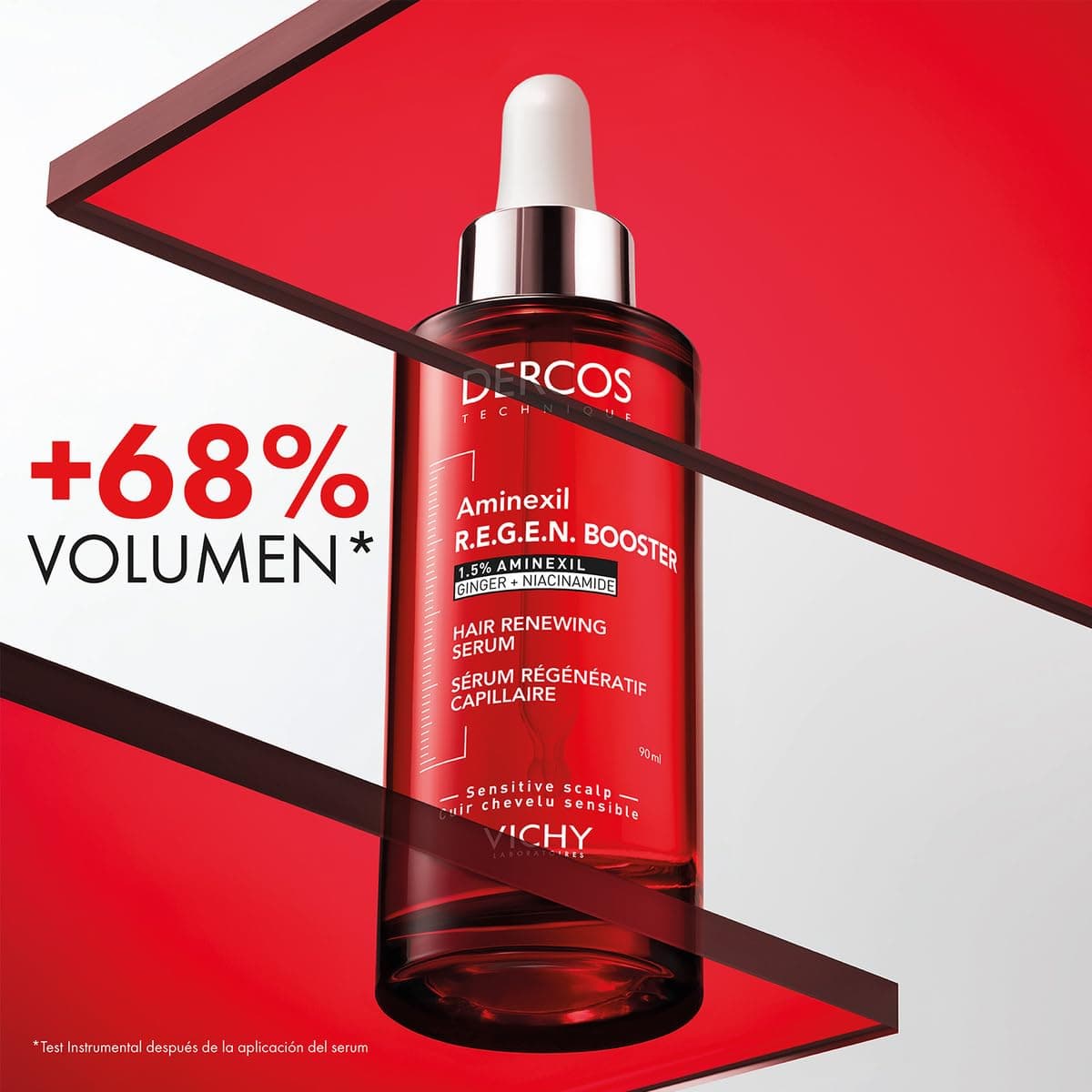 Vichy DERCOS Aminexil Clinical R.E.G.E.N Booster, Primer Sérum Regenerador Capilar, Reduce la Caída del Cabello y Estimula su Crecimiento, Para Todo Tipo de Cuero Cabelludo, 90 ml thumbnail 4