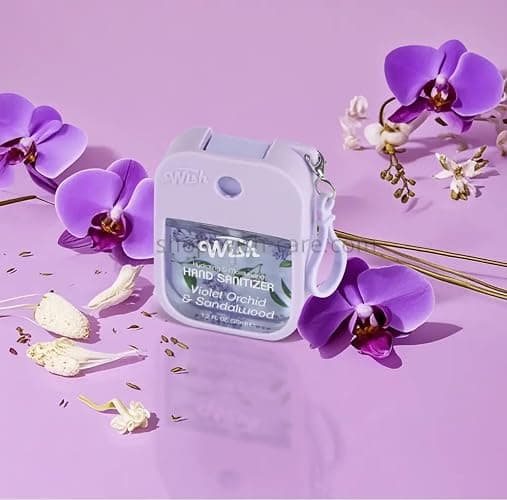 Wish Hand Sanitizer Spary Travel Size Spray 4-Piece 1.2 FL OZ (35ML) Each, Black Plum vanilla, Violet orchid sandalwood, Sweet Guava Fresh Coconut, Cucumber Melon, Hydrating and Moisturizing,(4 pack) thumbnail 7