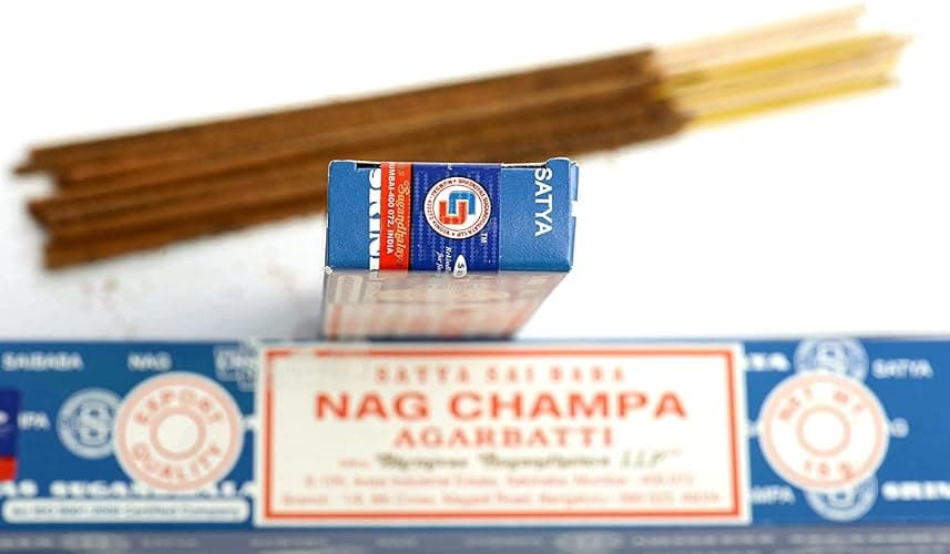 3 Packs Origional Satya Sai Baba Nag Champa Incense Sticks Joss Insence - Insense 15g Box NagChampa Agarbatti (Nag Champa) thumbnail 4