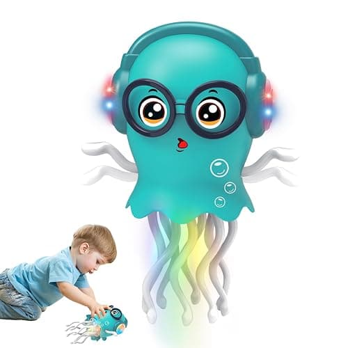Giocattolo Medusa Danzante e Strisciante con Luce e Musica, Compleanno | Giocattolo Medusa Danzante e Strisciante, Giocattolo Elettrico per Meduse Striscianti, Regalo di Compleanno Divertente - Image 1