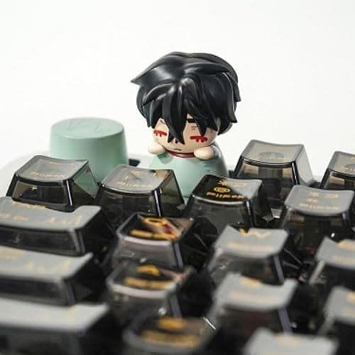 Bahomu Anime Blind Box, Cute Alien Stage Baby Series Mechanical Keycaps Blind Box Figure, Collectable PVC Figure for Birthday Gifts thumbnail 8