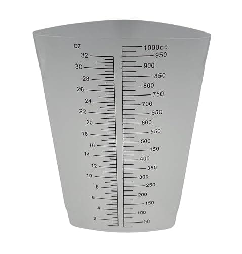 32 oz Graduated Plastic Triangular Container Three-Sided Beaker for Measuring and Mixing (Pack of 20) thumbnail 7