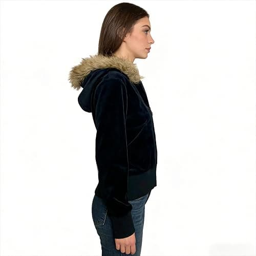 RONICY Fur Hoodie Y2k Hoodie Cheetah Print Streetwear Jacket Emo Long Sleeve 2000s Clothing for Women Grunge Jacket thumbnail 3