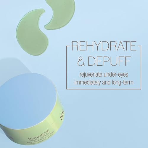 Pixi DetoxifEYE Depuffing Hydrogel Under-Eye Patches, Cucumber, Hyaluronic Acid & Caffeine for Puffy Eyes and Dark Circles, Hydrate Eye Area, 30 Pairs, 60 Patches thumbnail 2