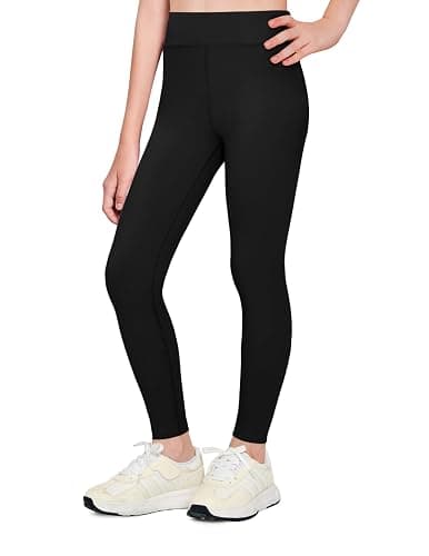 Zaclotre Girls Athletic Leggings Kids High Waisted Activewear Dance Workout Running Yoga Pants - Image 1