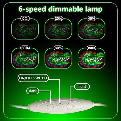 PILOYINDE Florida Gators Basketball Team Neon Sign LED Light for Bedroom Wall Decor, Modern Style, Wall Mount, 1 Count thumbnail 4