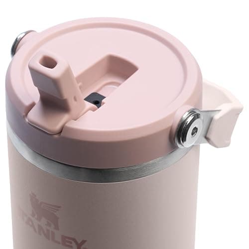 STANLEY IceFlow 2.0 Flip Straw Tumbler with Handle 30 oz | Twist On Lid and Flip Up Straw | Leak Resistant Water Bottle | Insulated Stainless Steel | BPA-Free | Rose Quartz 2.0 thumbnail 2