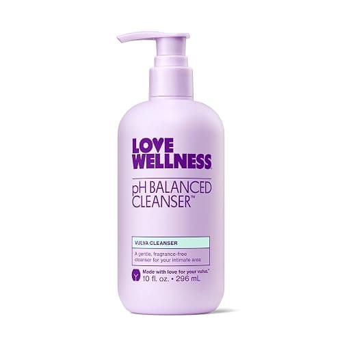 Love Wellness pH Balancing Cleanser | Feminine Vulva Wash for Intimate Health & Hygiene | Fragrance-Free, Non-Irritating & pH Matched | With Aloe Vera & Calendula for Sensitive Skin | 10 Fl Oz - Image 1