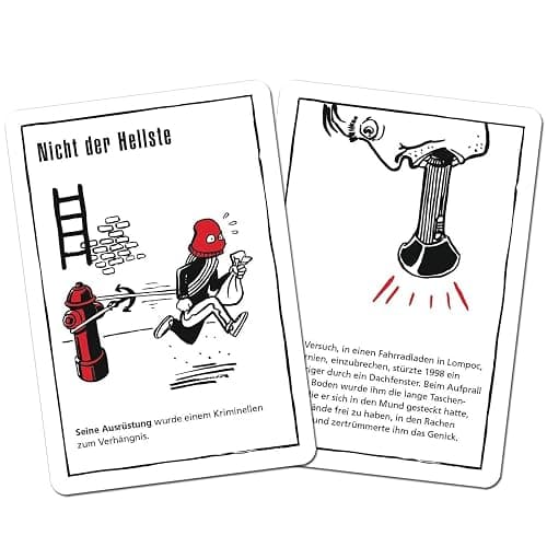moses. Black Stories Epic Fails - 50 Puzzles con Casos Reales en Torno a desventuras absurdas, Juego de Cartas con Variante de Juego y fichas de puntuación, Juego de Rompecabezas para Adolescentes y thumbnail 5