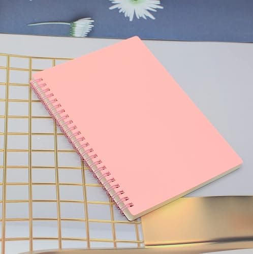 Yansanido Spiral Notebook, 4 Pcs 8.3 Inch x 5.9 Inch A5 Thick Plastic Hardcover 7mm College Ruled 4 Color 80 Sheets -160 Pages Journals for Study and Notes (4) thumbnail 2