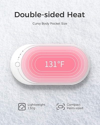 OCOOPA HotPal Rechargeable Hand Warmer, Electric Handwarmer,Portable Pocket Heater, Heat Therapy Great for Raynauds, Hunting, Golf, Camping, Women Mens Gifts thumbnail 3