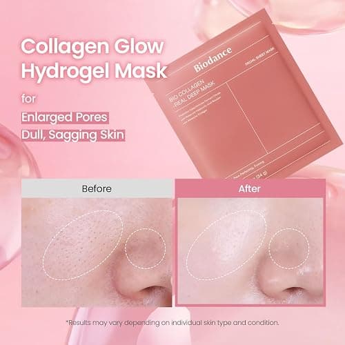 BIODANCE Bio-Collagen Real Deep Mask, Hydrating Overnight Hydrogel Face Mask, Pore Minimizing, Elasticity, Plumping, Travel Essentials & Self Care Gifts for Women, Korean Skin Care | 1.19oz(34g) x 4ea thumbnail 3