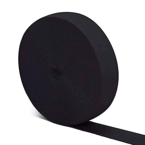 Airisoer Elastic Bands for Sewing 1 Inch x 12 Yards, Black | Stretchable Knit Elastic Spool, Durable & Strong, for Waistbands, Pants, Clothes, DIY Crafts & Sewing, and Everyday Fixes - Image 1