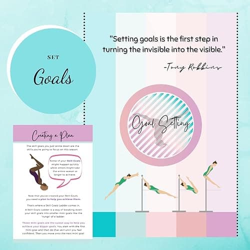 GymnasticsHQ Gymnastic Mindset & Meet Journal: Gymnastics Scorebook for Girls - Ultimate Book to Set Goals & Track Up to Meets, Improve Gymnastic Performance thumbnail 3