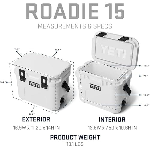 YETI Roadie 15 Hard Cooler with DoubleDuty Shoulder Strap thumbnail 6
