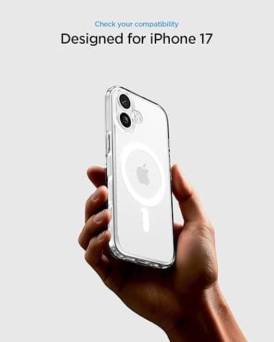 Spigen for iPhone 17 Case, Ultra Hybrid MagFit [TPU Covered Camera Control] [Anti-Yellowing] [Compatible with Magsafe] - Clear thumbnail 2