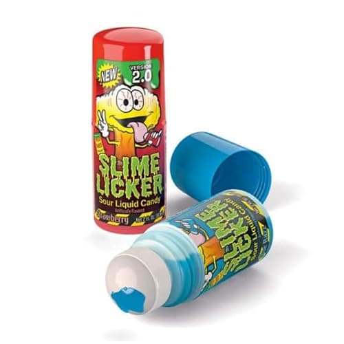 Slime Candy Lickers 2.0, Blue Raspberry & Strawberry - 2 Ounce (Pack of 12), Roller Candy New Version! - Bundled with Munch Mania Accessory thumbnail 5