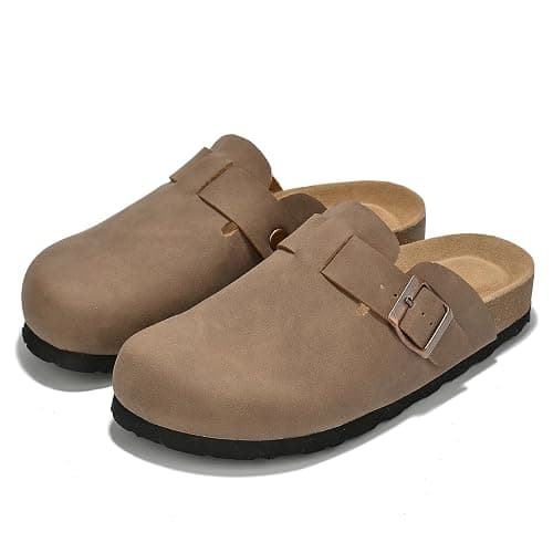 Project Cloud Genuine Leather Footbed Clogs for Women - Memory Foam Arch Support Slippers for Women - Trendy Slip-ons Women's Mules & Clogs Sandals (Benton) thumbnail 6