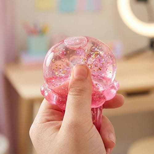 Jellyfish-Shaped Squeeze Toy, Slow-Rebound Stress-Relieving Ball, Soft and Elastic Sensory Stress-Relieving Toy. Squeezing Toys can Effectively Relieve Anxiety and Stress. (Blue) thumbnail 4