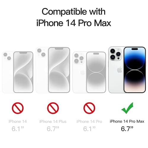 JETech Case for iPhone 14 Pro Max 6.7-Inch, Non-Yellowing Shockproof Phone Bumper Cover, Anti-Scratch Clear Back (Clear) thumbnail 2