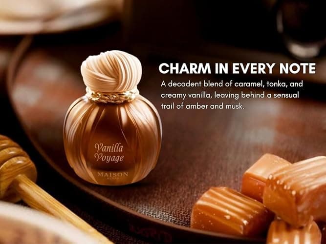 AROMA CONCEPTS | Vanilla Voyage Long Lasting Eau De Parfum EDP 3.4 Fl Oz | Unisex Perfume | Caramel, Jasmine, Tonka & Honey Notes | Luxurious Vanilla Perfume with Musk & Amber thumbnail 3