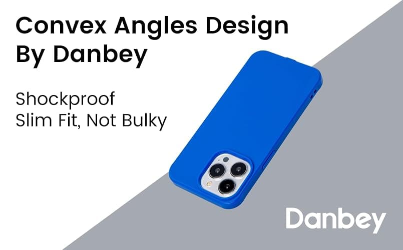 Danbey for iPhone 14 Pro, Shockproof Phone Case Compatible with Apple, Matte Solid Color Slim Fit Cover, DustProof Plastic Non Silicone 6.1" Screen 2022 Bright Royal - Blue thumbnail 2