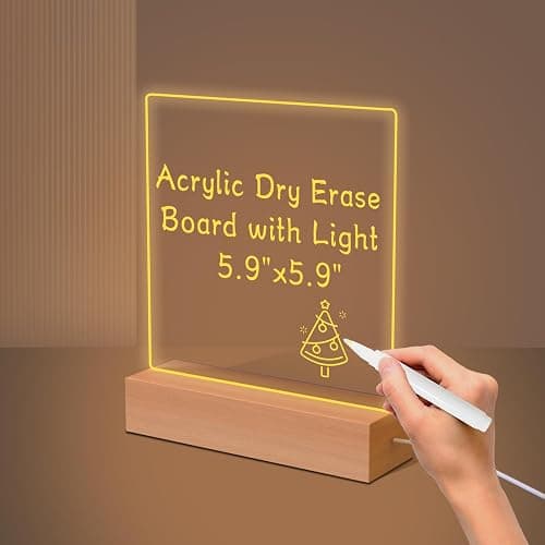 Gifts for Women Men Girls-Personalized DIY Night Light Message Board with Erasable Pen,Room/Home/Office Décor,Best Gift for Mother's Day/Father'sday/Birthday/Wedding/Anniversary - Image 1