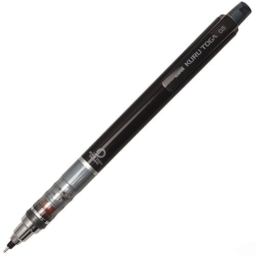 uni Kurutoga Mechanical Pencil Standard, 0.5mm, Black (M54501P.24) - Image 1