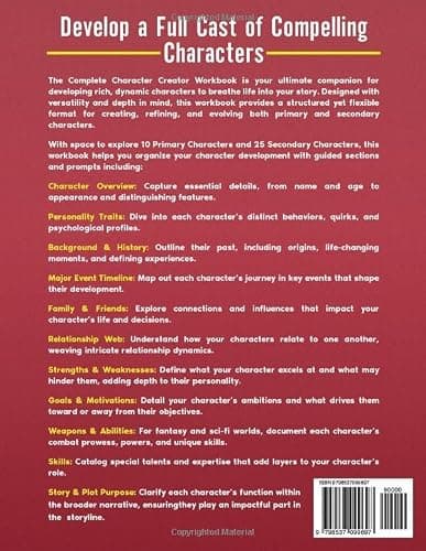 The Complete Character Creator: The Ultimate Character Development Workbook and Reference Journal for Authors (The Complete Writer's Workbook Series) thumbnail 2