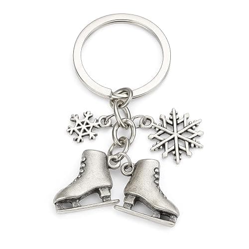 Ice Skate Keychain-Winter Sports Key Chain Set, Cute Bag Charms for Ski Lovers,KeyChains Gift for Men & Women - Image 1