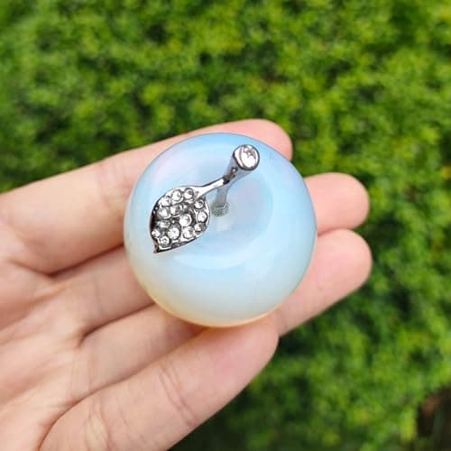 NUZUJX Healing Crystal Apple Paperweight Craft Decoration thumbnail 5