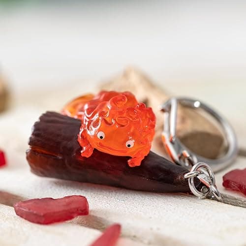 Studio Ghibli - Howl's Moving Castle - Hanging Calcifer, Benelic Key Chain thumbnail 5