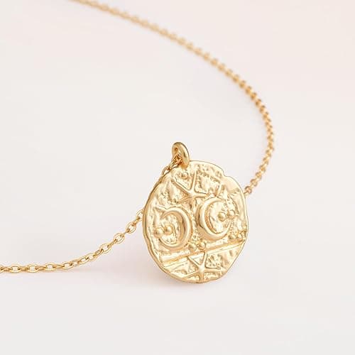 Fettero Gold Necklace for Women 14K Gold Plated Boho Beach Neckalce Charm Starfish Seahorse Conch Ocean Pendant Necklace Adjustable Chain Necklace Beach Jewelry for Women Gift thumbnail 3