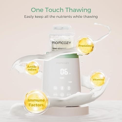 Momcozy Smart Baby Bottle Warmer & Steam Bottle Sterilizer, Fast Baby Milk Warmer with Accurate Temperature Control and Automatic Shut-Off, Multifunctional Bottle Warmers for Breastmilk or Formula thumbnail 7