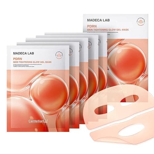 CENTELLIAN 24 Madeca Lab PDRN Skin Tightening Glow Gel Mask (4 pcs) – Firming & Hydrating Face Mask for Radiant Skin, Korean Skin Care. PDRN, TECA, Niacinamide. - Image 1