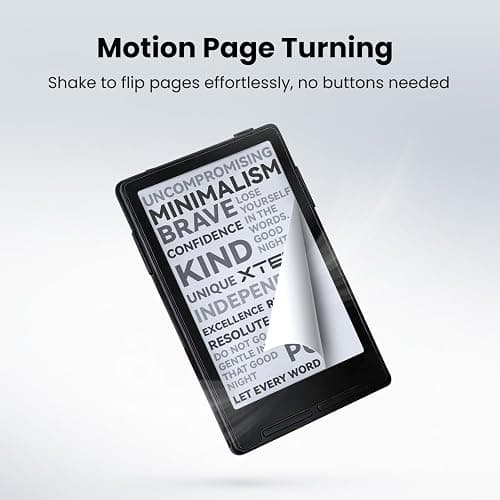 XTEINK X3 3.7" Pocket E-Ink eBook Reader, Mist Gray | Ultra-thin 0.2" design with magnetic pogo-pin charging, gyroscope page-turn, 16GB storage, and distraction-free reading thumbnail 4