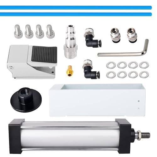 TAISHER Foot Valve Aluminum Can Crusher，Eco-Friendly Recycling Tool，Heavy Duty Pneumatic Cylinder Soda Beer Can Crusher thumbnail 2