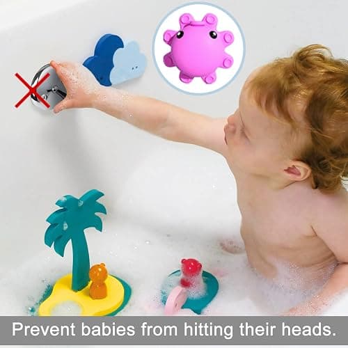 Bathtub Overflow Drain Cover - Tub Overflow Drain Cover, Soak Bath, Spa Accessories - Adds Inches of Water for Deeper Bath (Silicone, Hot Pink) thumbnail 6