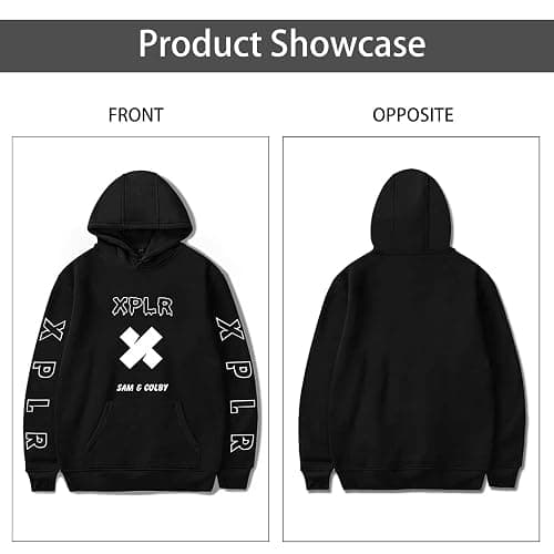 Sam and Col by Merch Hoodie Fashion Print Hooded Sweatshirt Trendy Pullover Hoodie for Men Women thumbnail 5