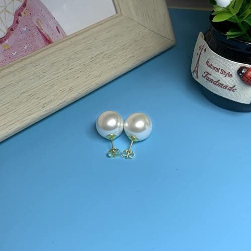 14mm Big Pearl Studs thumbnail 5