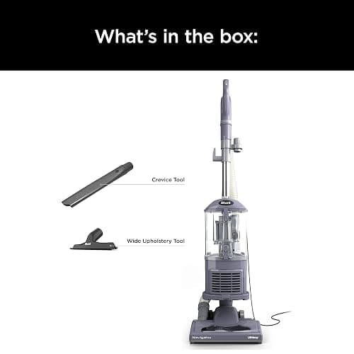 Shark NV352 Navigator Lift Away Upright Vacuum, Hepa Filter, Anti-Allergen Technology, Swivel Steering, Ideal for Carpet, Stairs, & Bare Floors, with Wide Upholstery & Crevice Tools, Lavender thumbnail 7