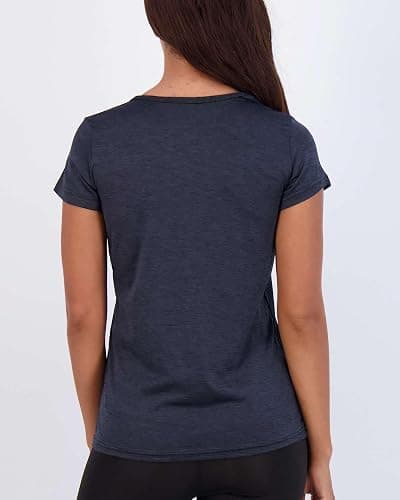Real Essentials 5 Pack: Women's Dry Fit Short Sleeve V Neck Workout Top - Fitness Gym Athletic Yoga T-Shirt (Plus Available) thumbnail 4