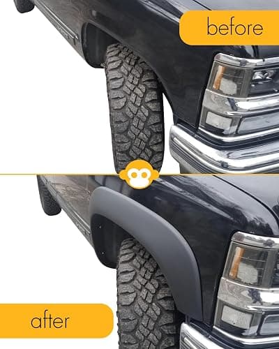 Monkey Autosports Chevrolet and GMC Truck and SUV Factory/OE design Fender Flares | Set of 4 | Front Right, Front Left, Rear Right and Rear Left | Fits CHEVY and GMC Trucks and SUVs thumbnail 4