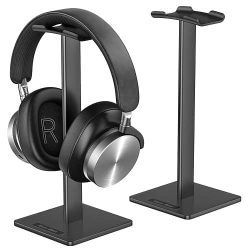 New Bee Headphone Stand Headset Stand Headphone Holder Universal Aluminum Gaming Headset Holder Earphone Display Earbuds Mount For All Headphones (Black) - Image 1