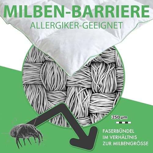 Welldora Komfort Bettdecke 220x240 | 2380g extraweiche Federn & Daunen | Fachärztlich geprüft, Oeko-Tex, Allergiker | RDS Zertifiziert für Tierwohl | Ganzjahres Federbett Daunendecke 220x240 thumbnail 5