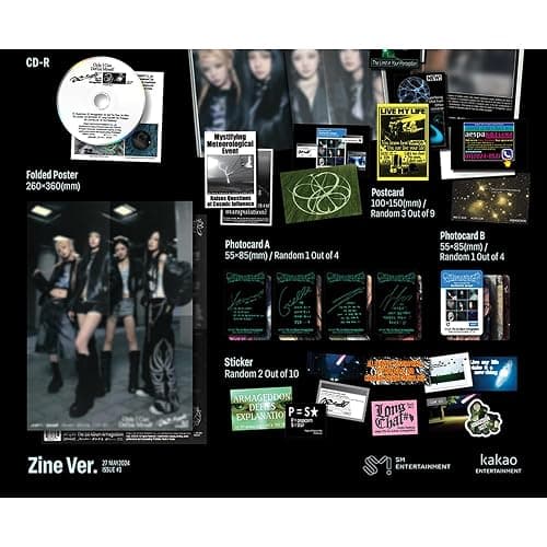 AESPA [1st Album Armageddon](Zine Ver.) + 3 Extra Photocards Set thumbnail 3