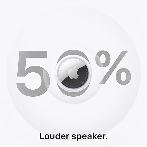 Apple AirTag (2nd Generation): Tracker for Keychain, Wallet, and More; Locator with Sound; Simple One-Tap Setup with iPhone or iPad; Key Finder with up to 1.5X Precision Finding Range thumbnail 4