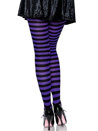 Leg Avenue Women's Nylon Striped Tights thumbnail 2