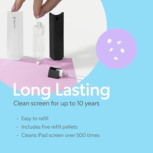 Paperlike® All-in-One Cleaning Kit - Refillable Microfiber Spray Bottle & Cleaning Solution + 5 Refill Tablets - Safe for iPad & Electronic Displays thumbnail 5