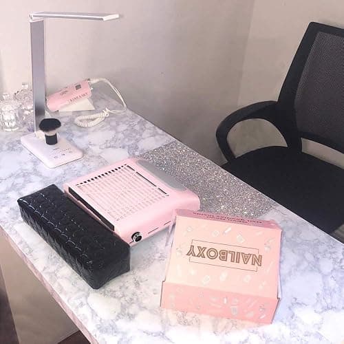 CoFashion Nail Dust Collector for Acrylic Nails Vacuum Machine, 80W Adjustable Vacuum, Electric Nails Filter for Manicure Nail Fan Dust Collector thumbnail 3